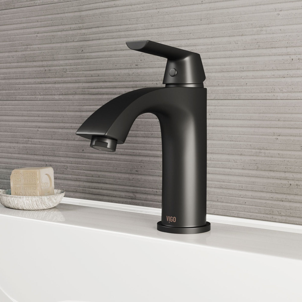 Penela Single Handle Single Hole Bathroom Sink Faucet, Matte Black R9K5 - product image 7