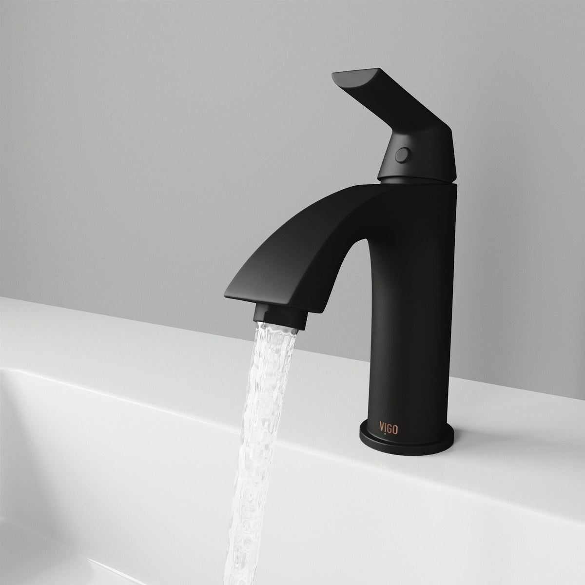Penela Single Handle Single Hole Bathroom Sink Faucet, Matte Black R9K5 - product image 8