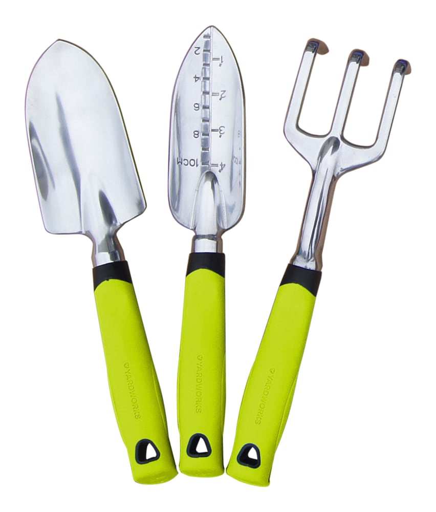 Aluminium Garden Tool Set with Rubber Handles, Assorted Colours, 3-pc T1C6 - product image 3