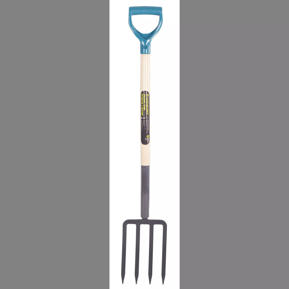 Tempered-Steel 4-Tine D-Grip Garden Fork, 30.5-in Wooden Shaft X1R8 - product image 3
