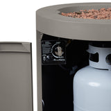 Steel Propane Fire Pit Hidden Tank in Mist Gray, 24-in P6H2 - product image 6