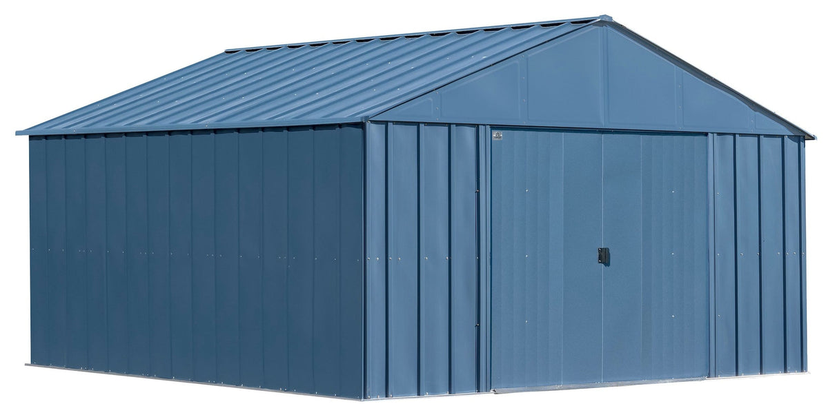 Classic 12x12-ft Blue Grey Corrosion-Resistant Steel Shed F0M1 - product image 2