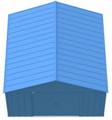 Classic 12x12-ft Blue Grey Corrosion-Resistant Steel Shed F0M1 - product image 3