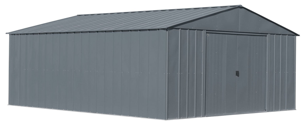 Classic 14x17-ft Charcoal Corrosion-Resistant Steel Shed D5U0 - product image 3