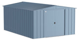 Classic Galvanized Steel Storage Shed, Blue Grey, 10-ft x 14-ft O1C4 - product image 1