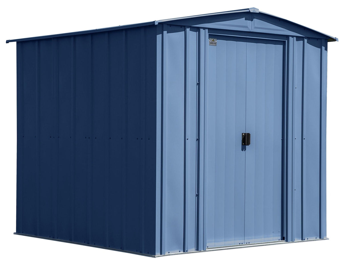 Classic Galvanized Steel Storage Shed, Blue Grey, 6-ft x 7-ft F4G1 - product image 3