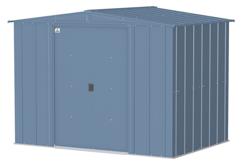 Classic Galvanized Steel Storage Shed, Blue Grey, 8-ft x 6-ft P5D1