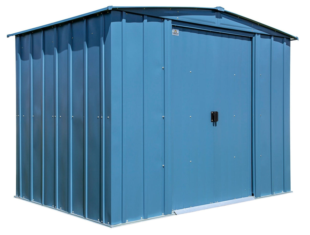 Classic Galvanized Steel Storage Shed, Blue Grey, 8-ft x 6-ft P5D1 - product image 2