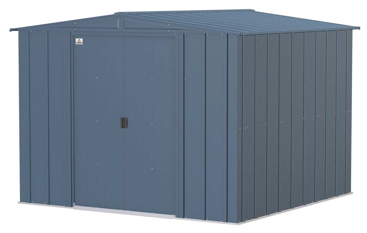 Classic Galvanized Steel Storage Shed, Blue Grey, 8-ft x 8-ft W7F1 - product image 1