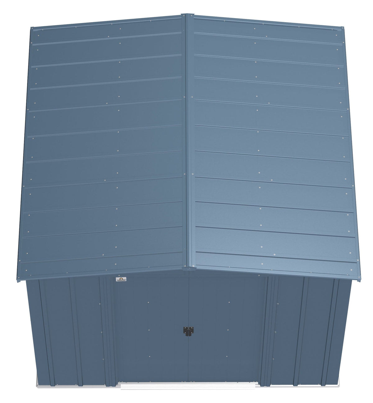 Classic Galvanized Steel Storage Shed, Blue Grey, 8-ft x 8-ft D8L4 - product image 7