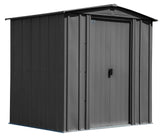Classic Galvanized Steel Storage Shed, Charcoal, 6-ft x 5-ft X0I6 - product image 1