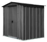 Classic Galvanized Steel Storage Shed, Charcoal, 6-ft x 5-ft X0I6 - product image 2