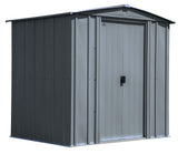 Classic Galvanized Steel Storage Shed, Charcoal, 6-ft x 5-ft X0I6 - product image 3