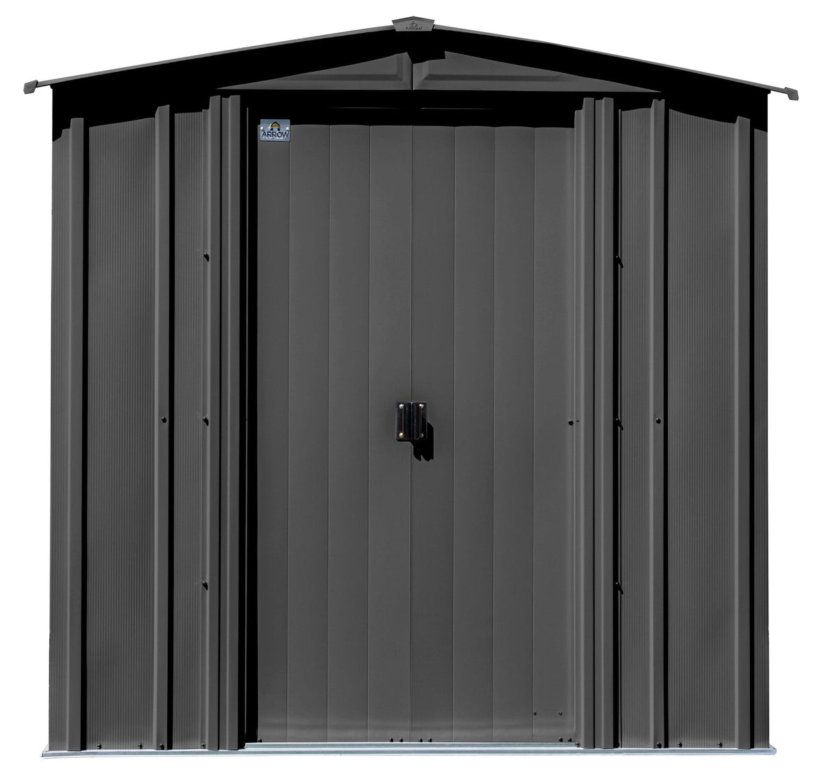 Classic Galvanized Steel Storage Shed, Charcoal, 6-ft x 5-ft X0I6 - product image 5