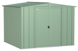 Classic Galvanized Steel Storage Shed, Sage Green, 8-ft x 8-ft Z5Q7 - product image 2