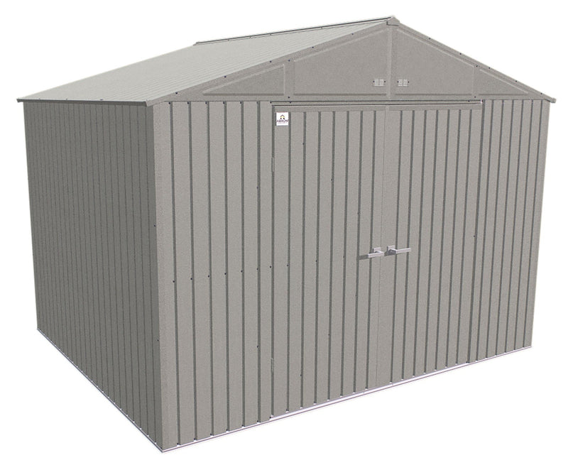 Elite 12x16-ft Cool Grey Corrosion-Resistant Steel Shed B2R6