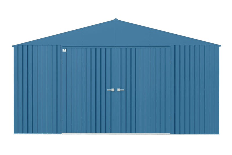 Elite 14x12-ft Blue Grey Corrosion-Resistant Steel Shed I4W6