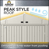 Elite 6x6-ft Galvalume Corrosion-Resistant Steel Shed O4N2 - product image 8