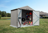 Elite Steel Storage Shed with Pent Roof, Cool Grey, 8-ft x 6-ft N4T3 - product image 3