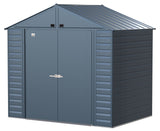 Select Galvanized Steel Storage Shed, Blue Grey, 8-ft x 6-ft S5P6 - product image 1