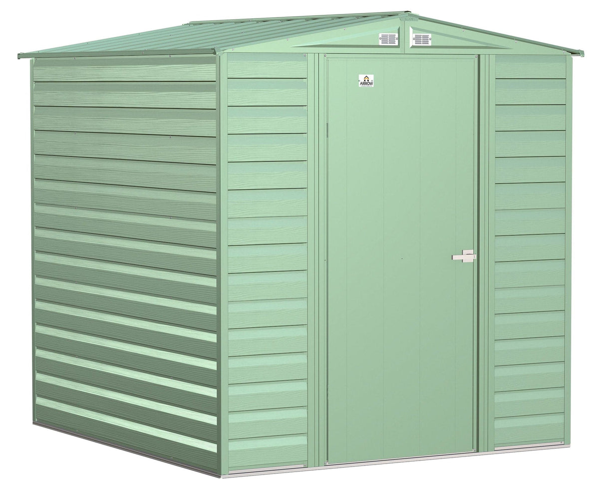 Select Galvanized Steel Storage Shed, Sage Green, 6-ft x 7-ft X3R6 - product image 1