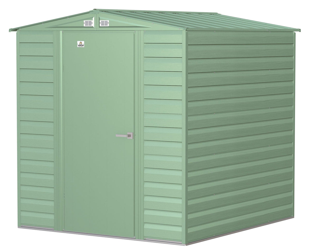 Select Galvanized Steel Storage Shed, Sage Green, 6-ft x 7-ft X3R6 - product image 3