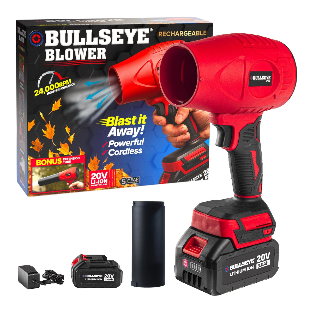 Bullseye 20V Cordless Rechargeable Handheld Leaf Blower N7D3 - product image 1