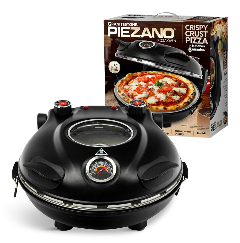 Granitestone Piezano Electric Pizza Oven, 12-in, Black A2H7