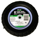 Steel Lawn Mower Wheel with Ball Bearings, 6-in x 1.5-in M0K2 - product image 1