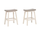 Asher Grey/White Backless Counter/Bar Stool, 2-pc S4V4 - product image 1