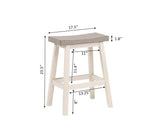 Asher Grey/White Backless Counter/Bar Stool, 2-pc S4V4 - product image 3