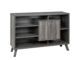 Multi-Tier Wooden Dining Buffet/Server with Storage, Grey M4S9 - product image 1