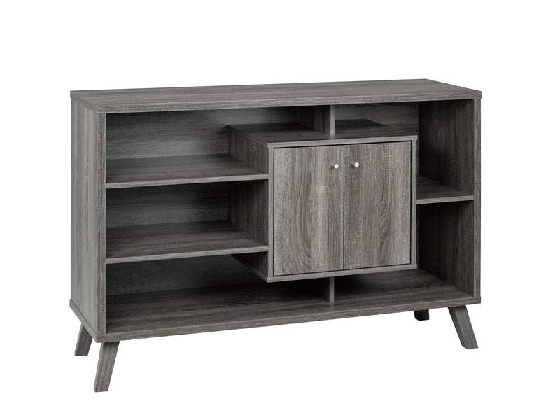 Multi-Tier Wooden Dining Buffet/Server with Storage, Grey M4S9