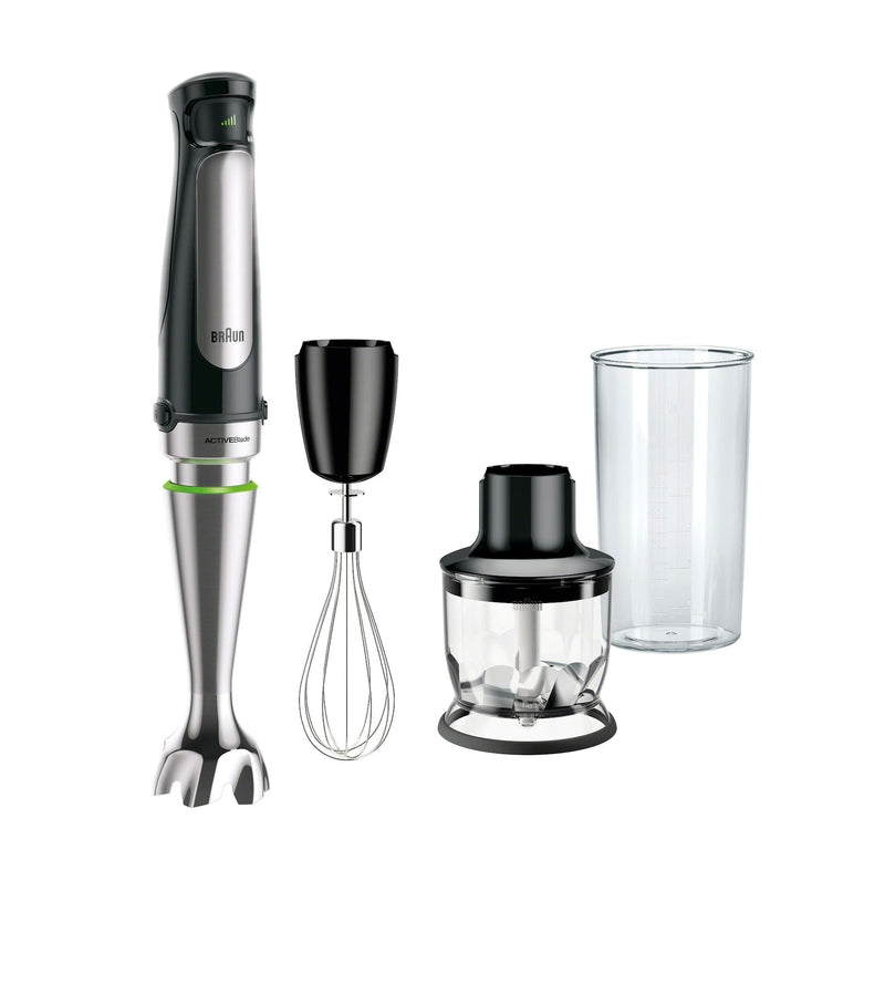 Hand Blender & 1.5-Cup Food Processor with Whisk and Beaker M6G7
