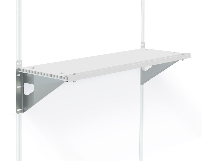 Polycarbonate Shelf Kit with Steel Brackets, 30-kg B9U5
