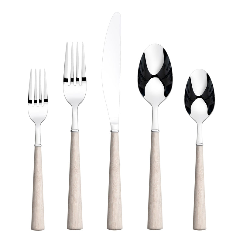 Kariya Faux Bone Handle Flatware Set, Stainless Steel, Serves 4, 20-pc M4R6