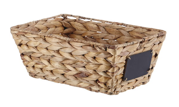 Meg Rectangular Hand Woven Storage Basket, 12 x 8 x 5.1-in Z2L3