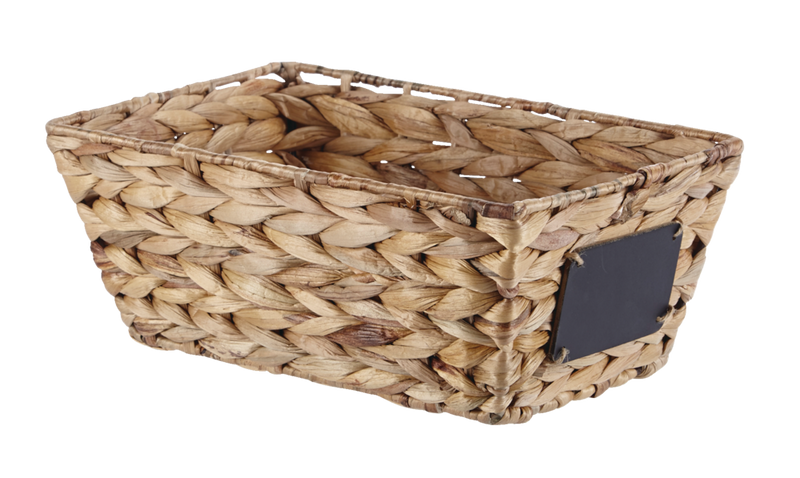 Meg Rectangular Hand Woven Storage Basket, 12 x 8 x 5.1-in Z2L3
