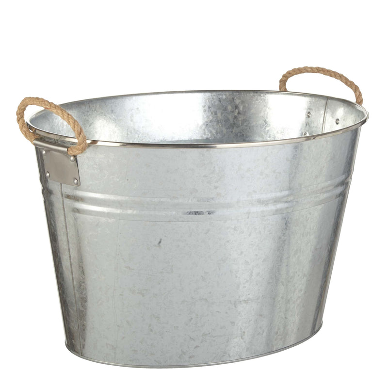 Outdoor Oval Galvanized Party Tub, Assorted A1M9