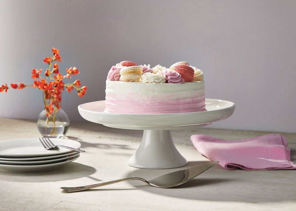Porcelain Multi-Functional Cake Stand, White, 11.75-in Z6G1 - product image 3