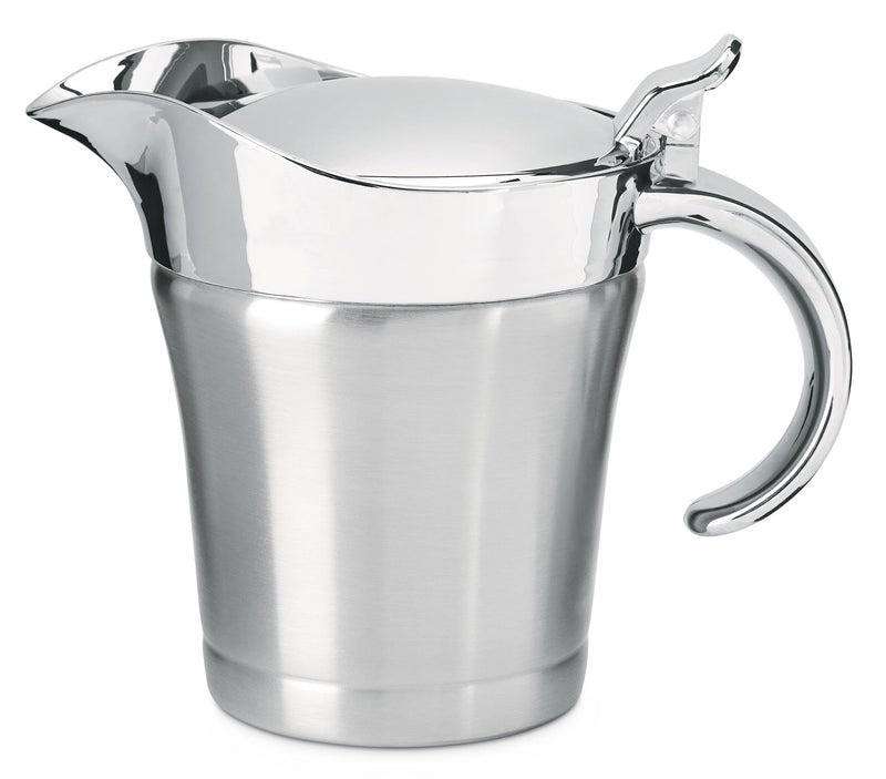 Stainless Steel Thermal Gravy Cooking Pot with Lid J5Z8