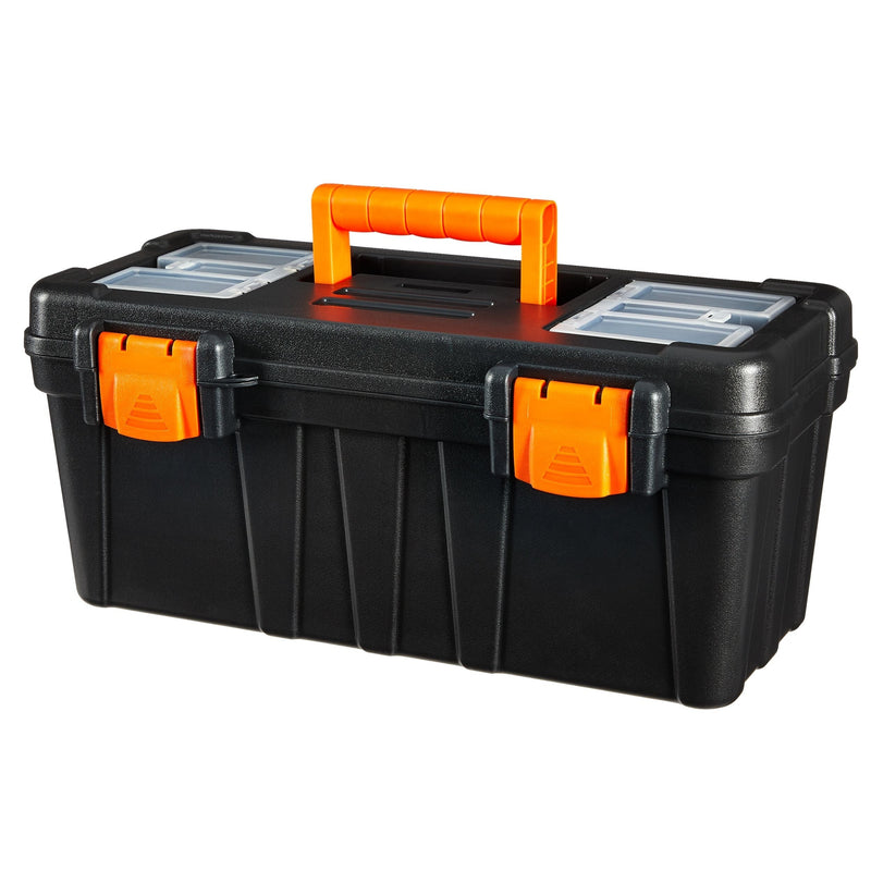 Portable Plastic Tool Box with Removable Tray, 17-in F5V4