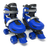 Skates Kids' Adjustable Quad Rollerblades Bundle, Blue G6M0 - product image 1
