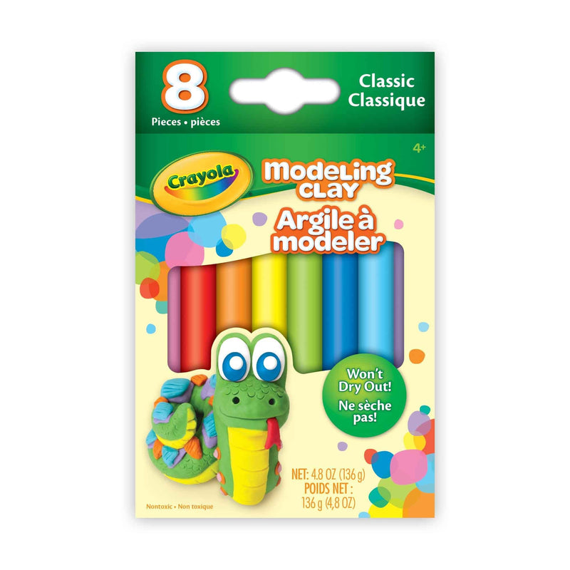 Modeling Clay, Multi-Coloured, 8-pk, Ages 4+, for Arts & Crafts/Birthday Favour X9S8