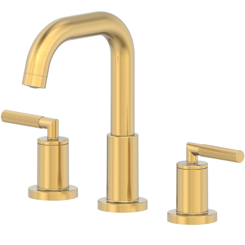 Dorian 2-Handle Widespread 8-in Centreset Lavatory/Bathroom Sink Faucet, Brushed Gold Y5F5