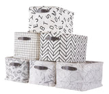 Large Water Resistant Storage Bin, 15-in x 11-in x 9.5-in, 6-pk, Black Pattern E8R9 - product image 1