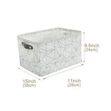 Large Water Resistant Storage Bin, 15-in x 11-in x 9.5-in, 6-pk, Black Pattern E8R9 - product image 2