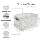 Large Water Resistant Storage Bin, 15-in x 11-in x 9.5-in, 6-pk, Black Pattern E8R9 - product image 4