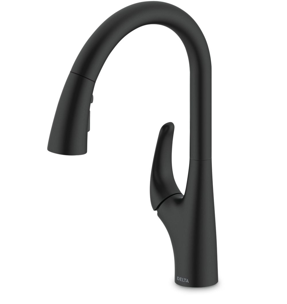 Seabourne Pull-Down Kitchen Faucet, Matte Black T5E2 - product image 1