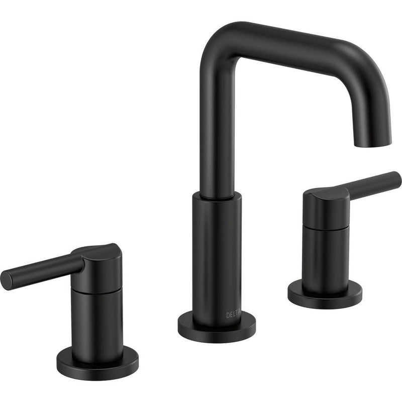 Two Handle Widespread Bathroom Faucet, Matte Black G8H6